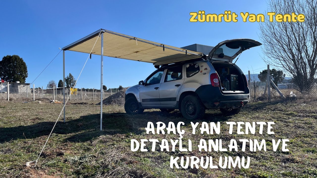 ARAÇ YAN TENTE TANITIM VE KURULUM #camperconversion #tent #zümrütçadır