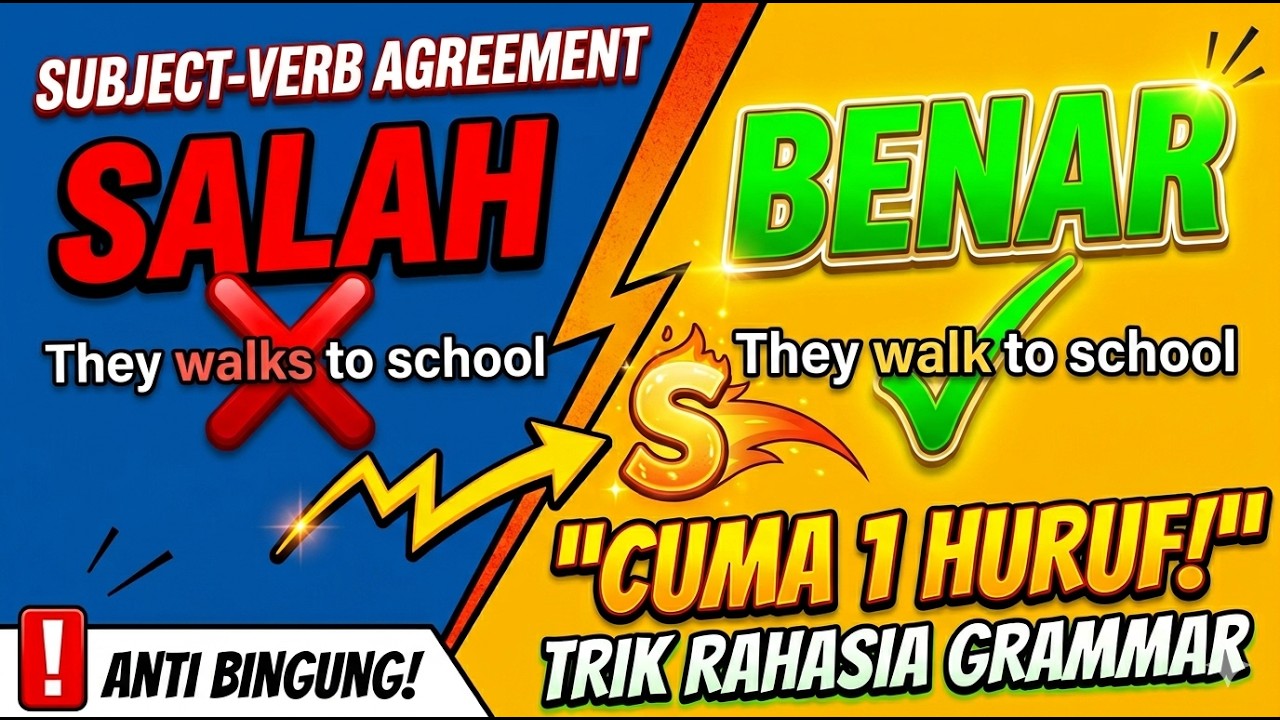 Subject-Verb Agreement #BelajarBahasaInggris Eps. 8