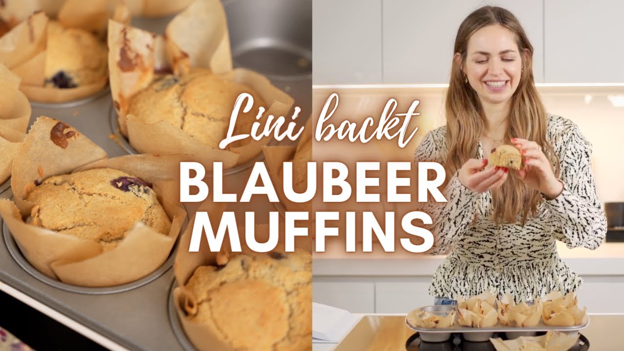 Fluffige vegane & glutenfreie Blaubeermuffins | Lini's Bites