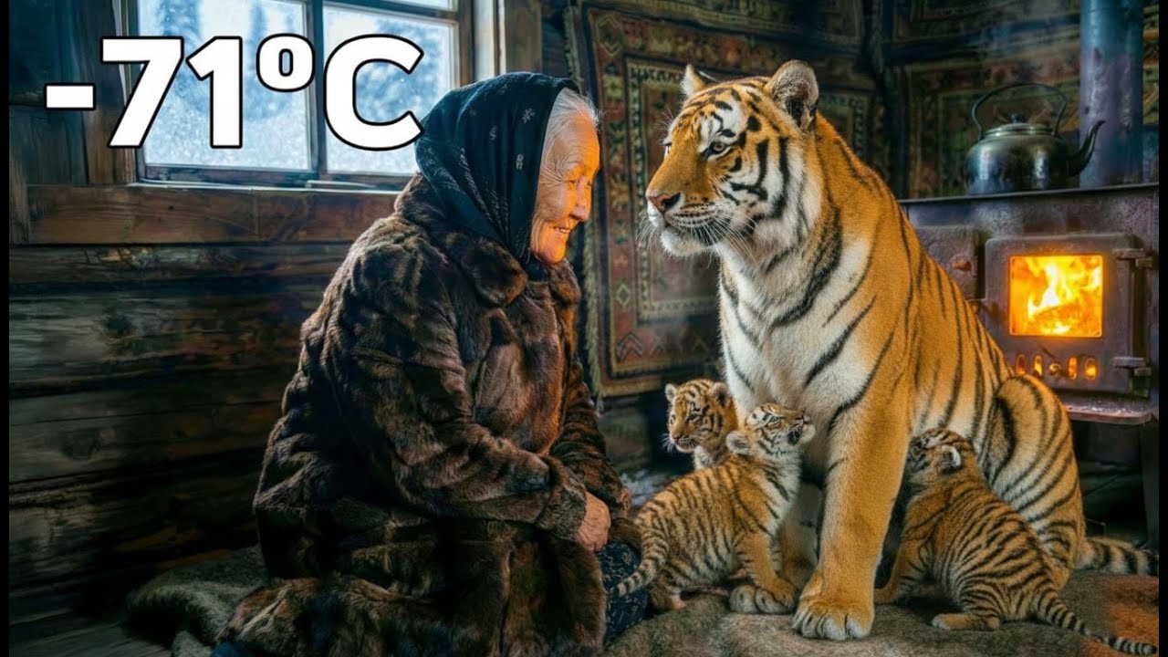 She Saved a Freezing Tiger Cub... Then She Found a Miracle Outside Her Door ✨🛖