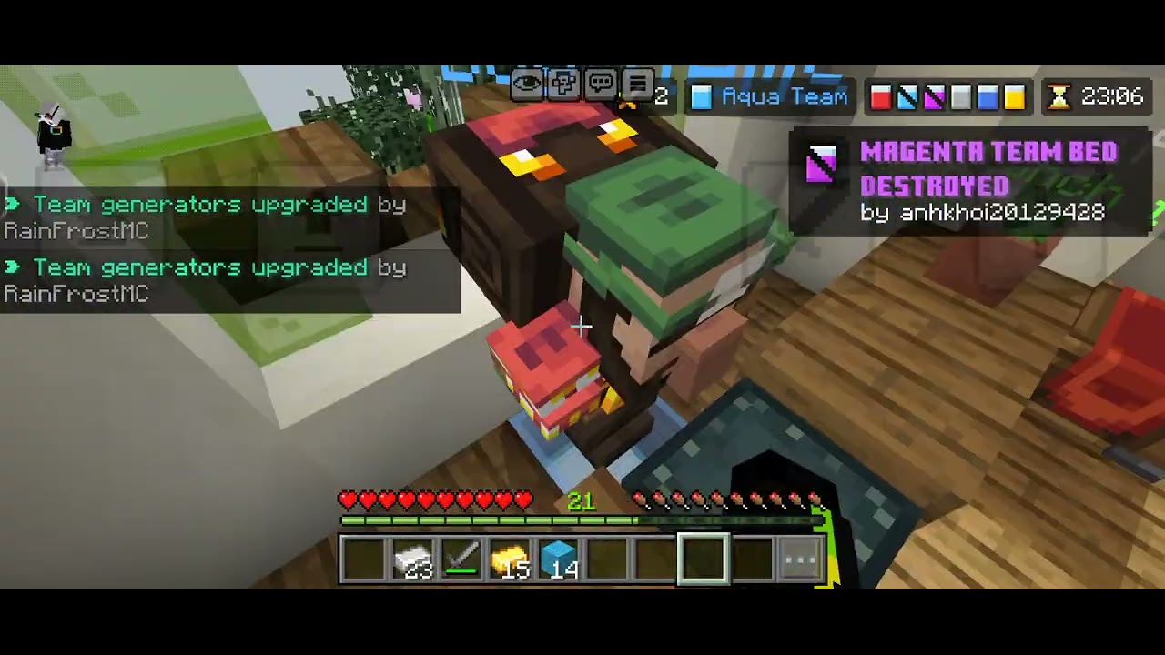 Minecraft bedrock: Hive Bedwars Gameplay