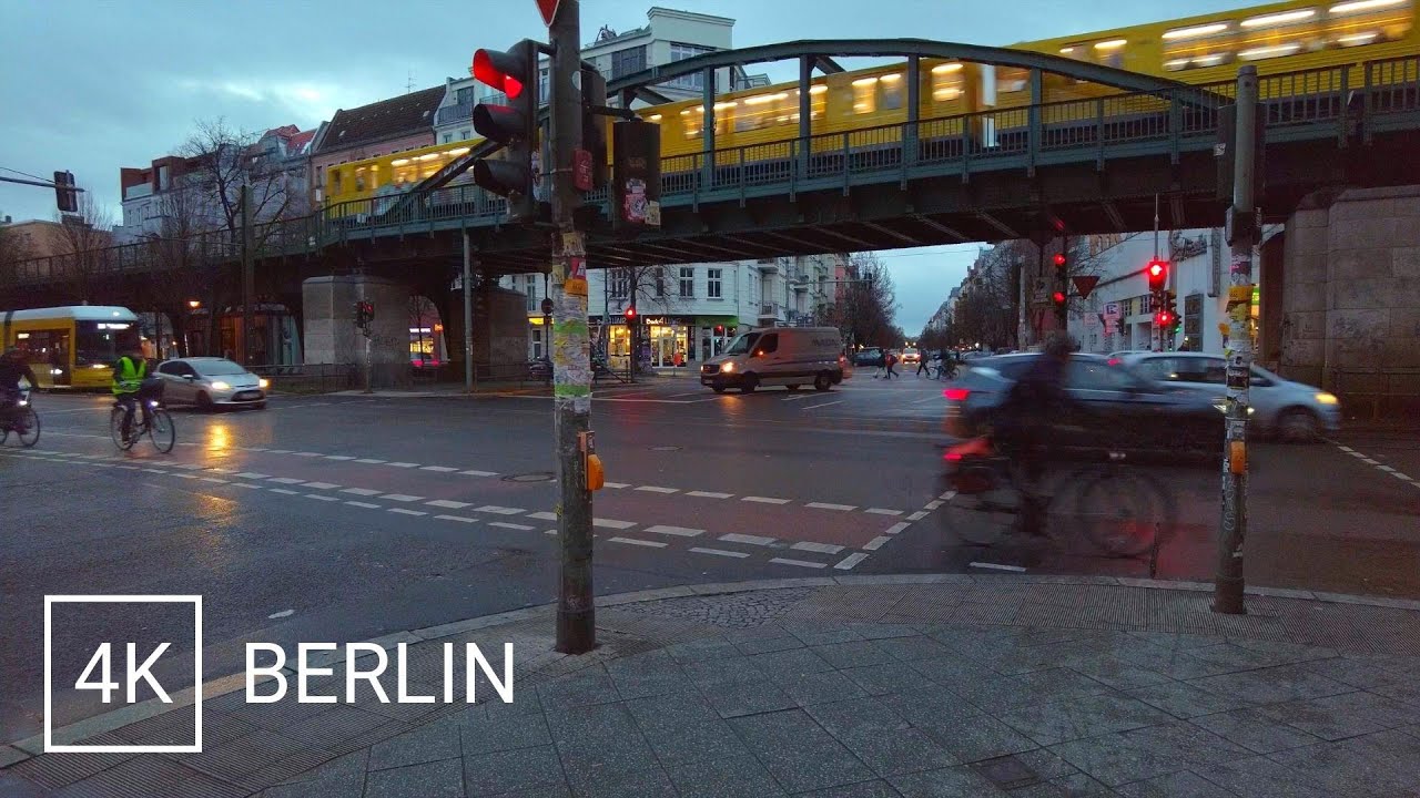 Berlin Walking Tour 🇩🇪 Evening Walk through East-Berlin (Prenzlauer Berg) - 4K & 3D Sound (Binaural)