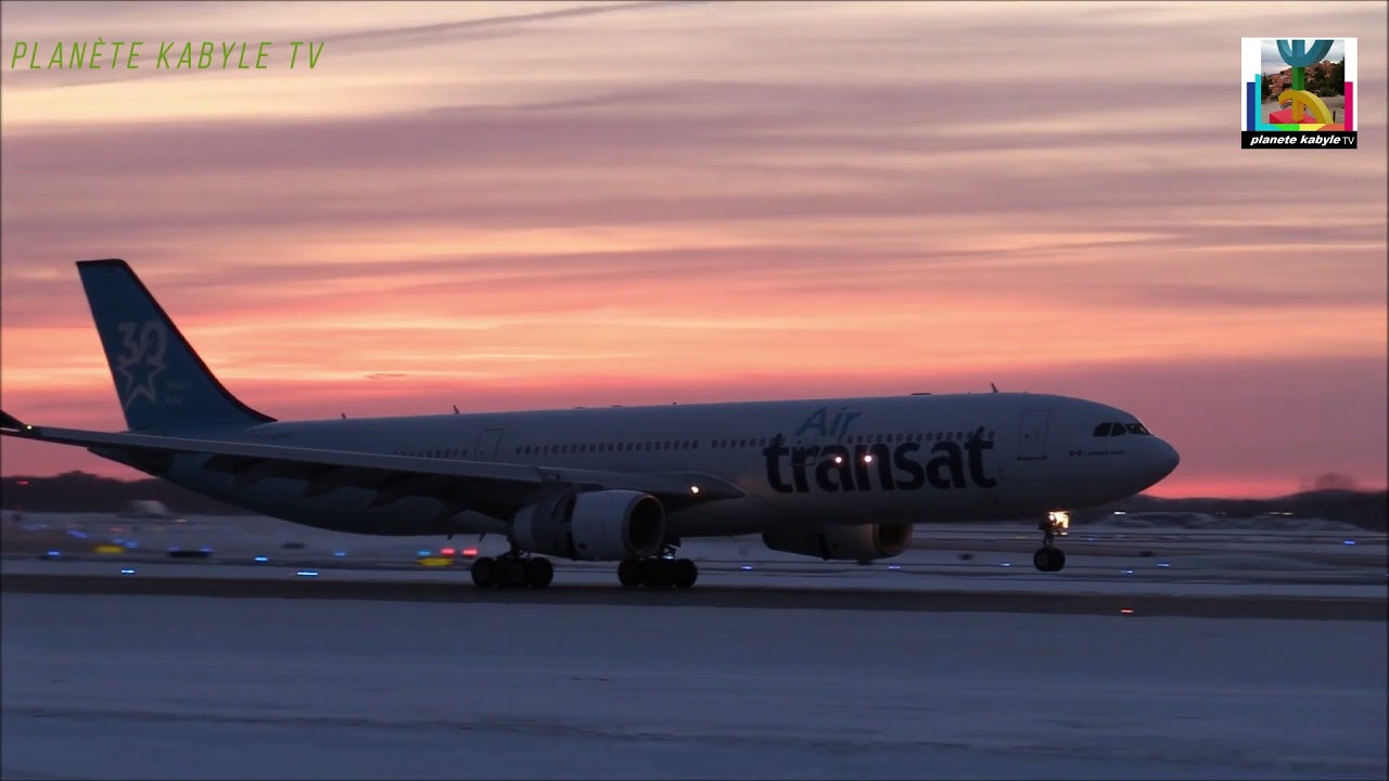aéroport  Montréal sous  la neige..et déneigement