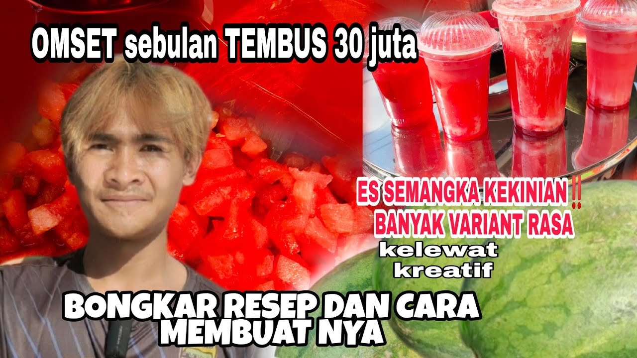 BONGKAR RESEP DAN CARA BUATNYA!! ES SEMANGKA INDIA VIRAL!!! LANGSUNG DARI PEDAGANG!! IDE BISNIS