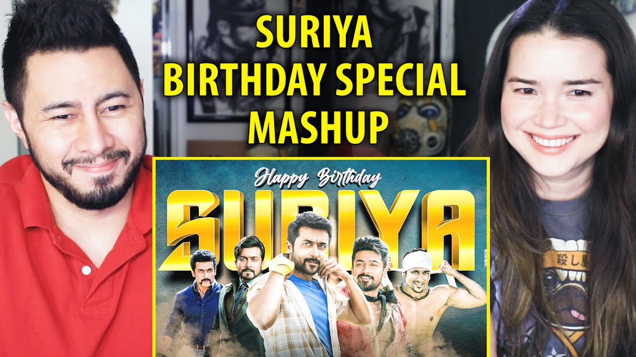 SURIYA BIRTHDAY MASHUP | Linto Kurian | Reaction |