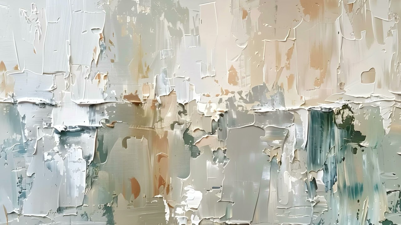 Abstract Neutral Art for TV | Impasto | Modern Minimalist TV Screensaver | 1 hr No Music | Frame TV