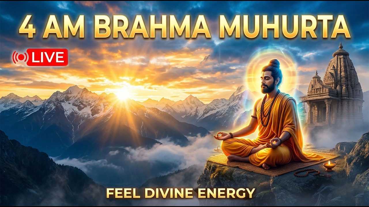 🔴 LIVE Brahma Muhurta Meditation | 4 AM Divine Energy | Peaceful Morning Meditation