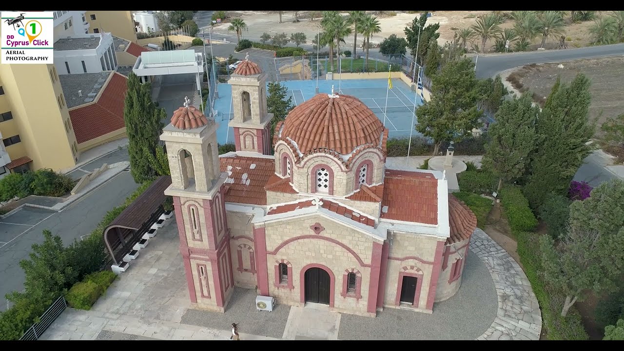 🇨🇾 Paphos, Cyprus |St.George Hotel & Church | 4k| Drone video ✈️