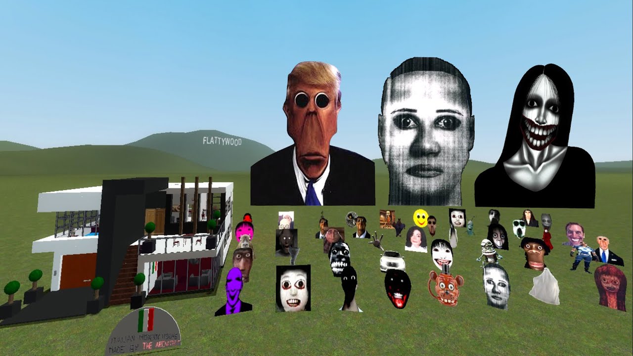 Слишком много Nextbots против домов — Garry's Mod