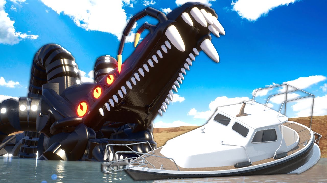 Our Fishing Trip was RUINED By a Lego Sea Monster in Brick Rigs!