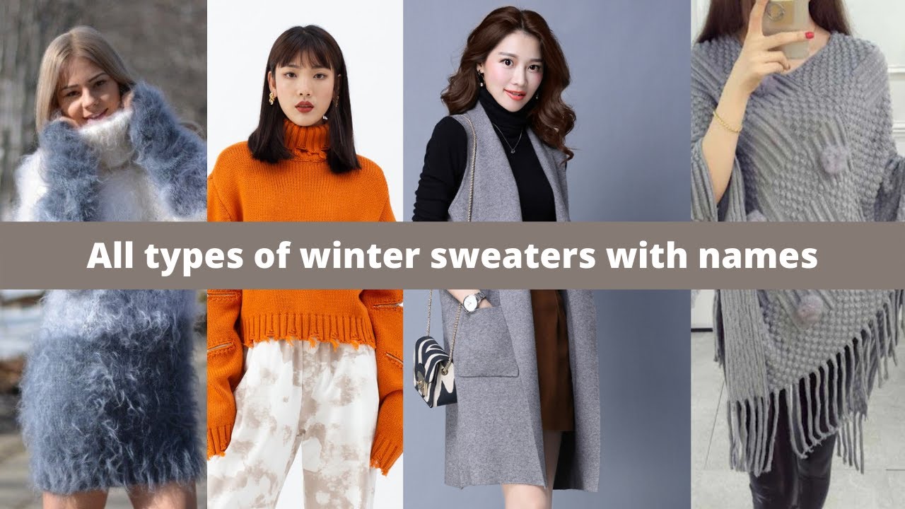 different types of sweater names for ladies | winter sweater for women