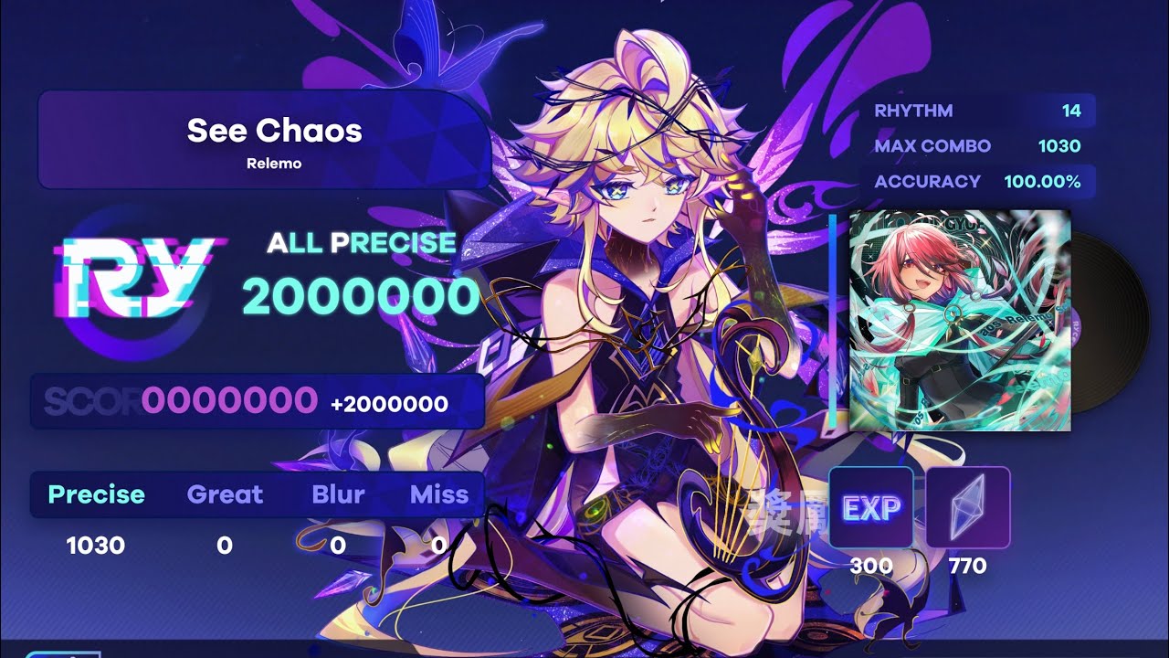 【Ryceam】《See Chaos》Rhythm: Lv.14 All Precise gameplay