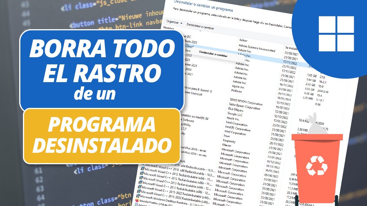 C&oacute;mo borrar todo rastro de un programa desinstalado | Tutorial Windows