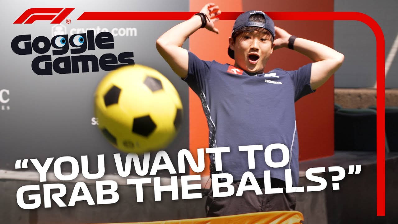 Upside Down Penalties with Yuki Tsunoda and Nyck de Vries! | Goggle Games