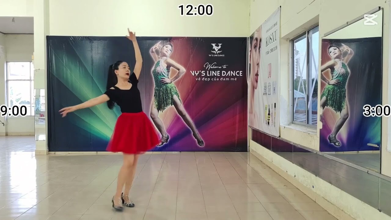 VALSE MÙA XUÂN ĐẦU TIÊN_ NÀO CÙNG TẬP THEO VY'S LINE DANCE_ Ngày 9 tháng 1 năm 2025