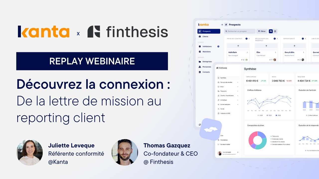 Kanta x Finthesis : Augmenter votre panier moyen sans alourdir votre production ! | Replay Webinaire