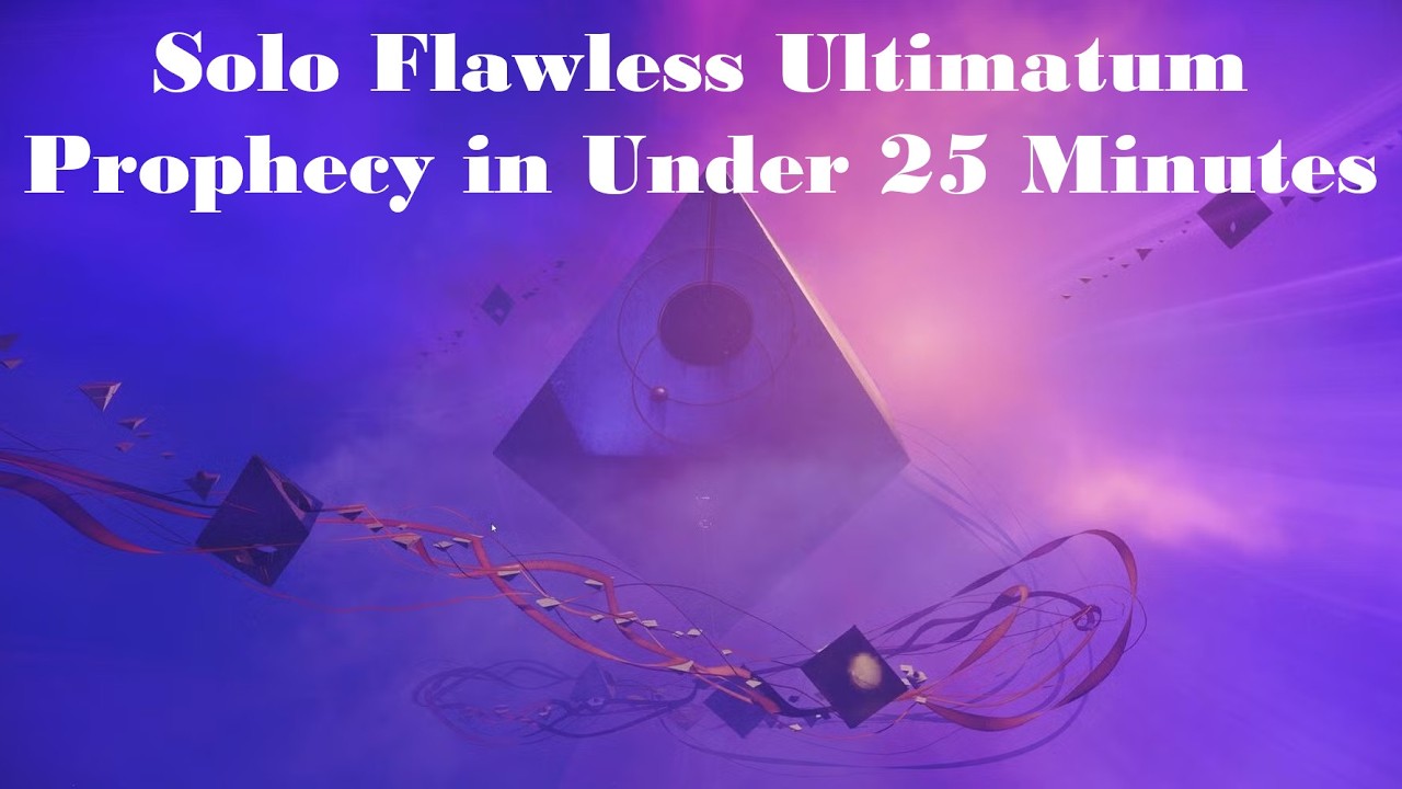 Destiny 2 | Solo Flawless Ultimatum Prophecy in Under 25 Minutes (Rite of the Nine)