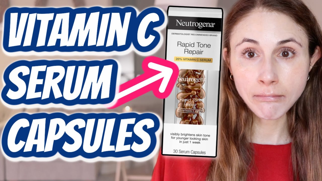 Neutrogena Rapid Tone Vitamin C capsules review| Dr Dray