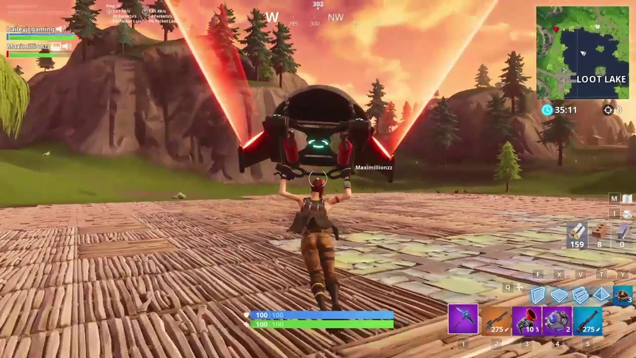 Covering up Loot Lake In Fortnite, w/ MaxieBoy