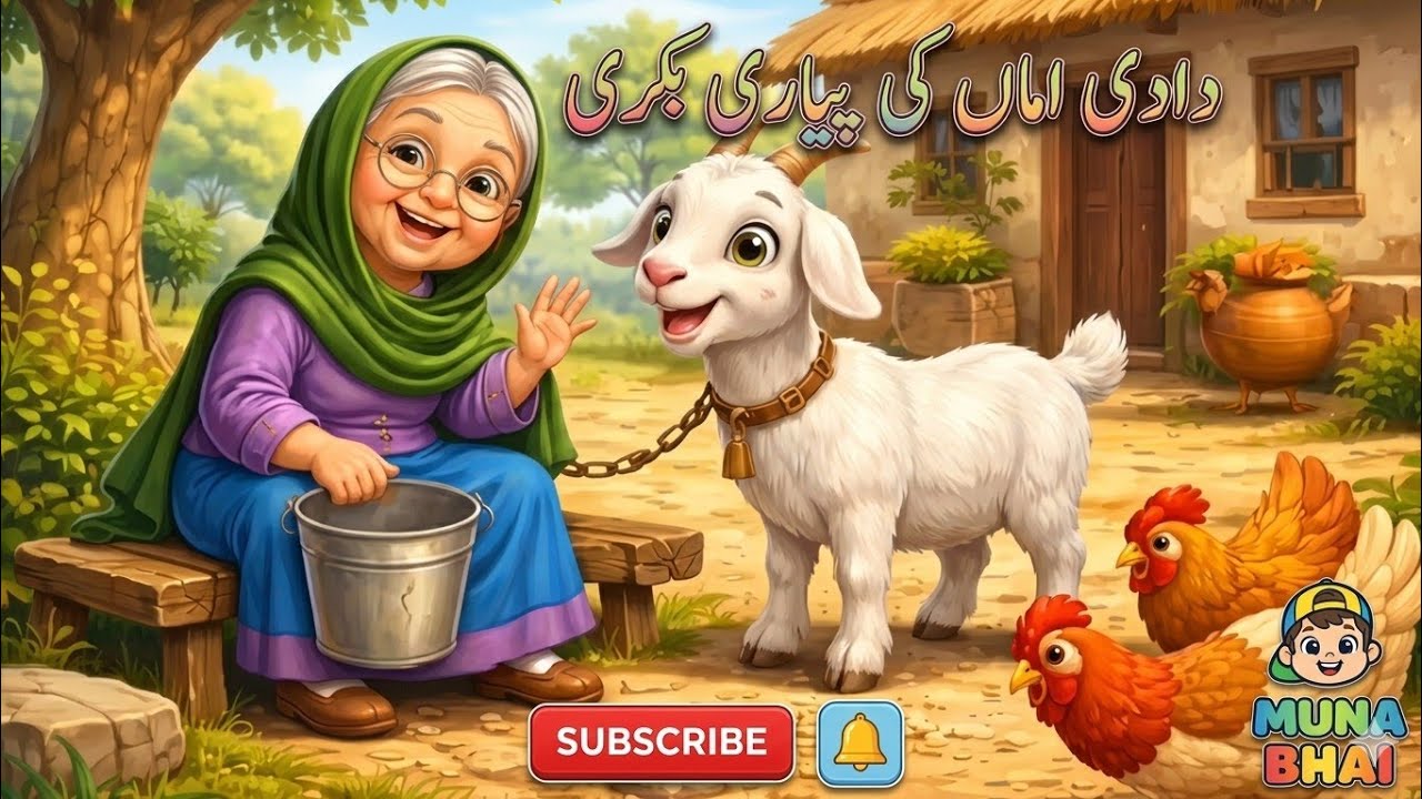 دادی ماں کی پیاری بکری | Grandma’s Lovely Goat Story 🐐💖 | بچوں کی خوبصورت کہانی