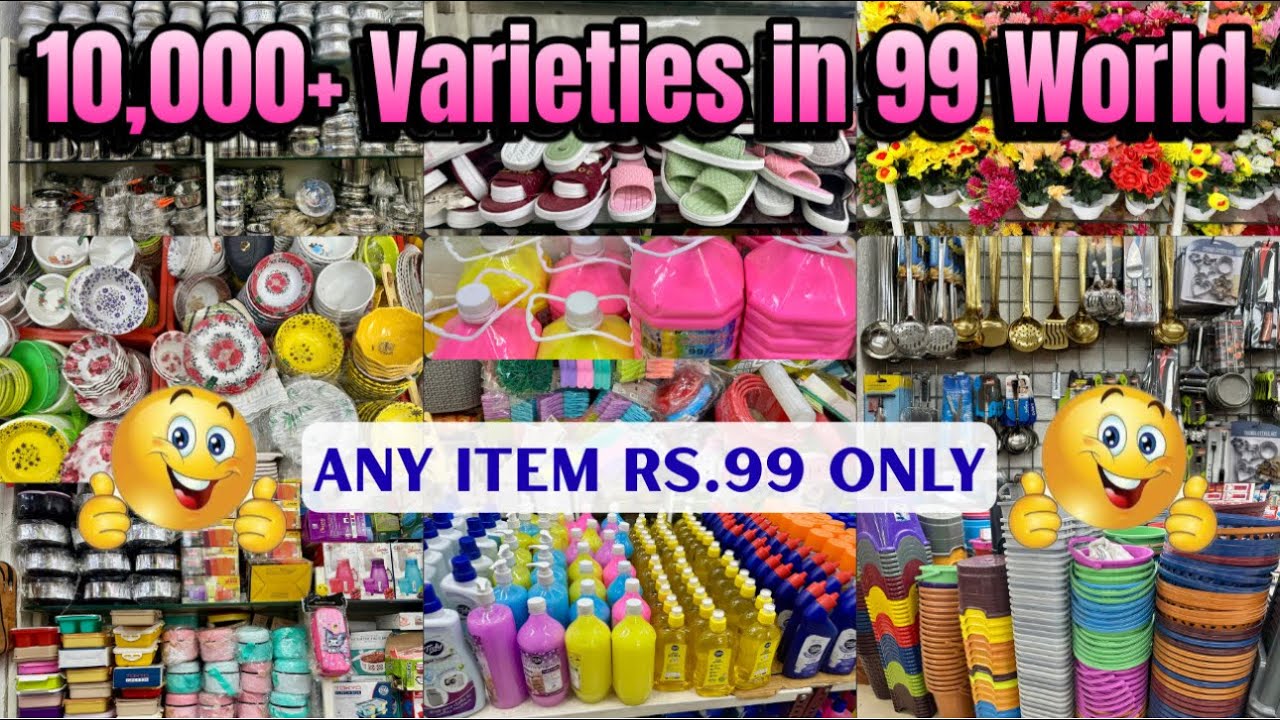 Mehdipatnam 99 World Hyderabad Biggest Trending items ₹99 | Viral 10,000+Steel,Crockery,Electronics,