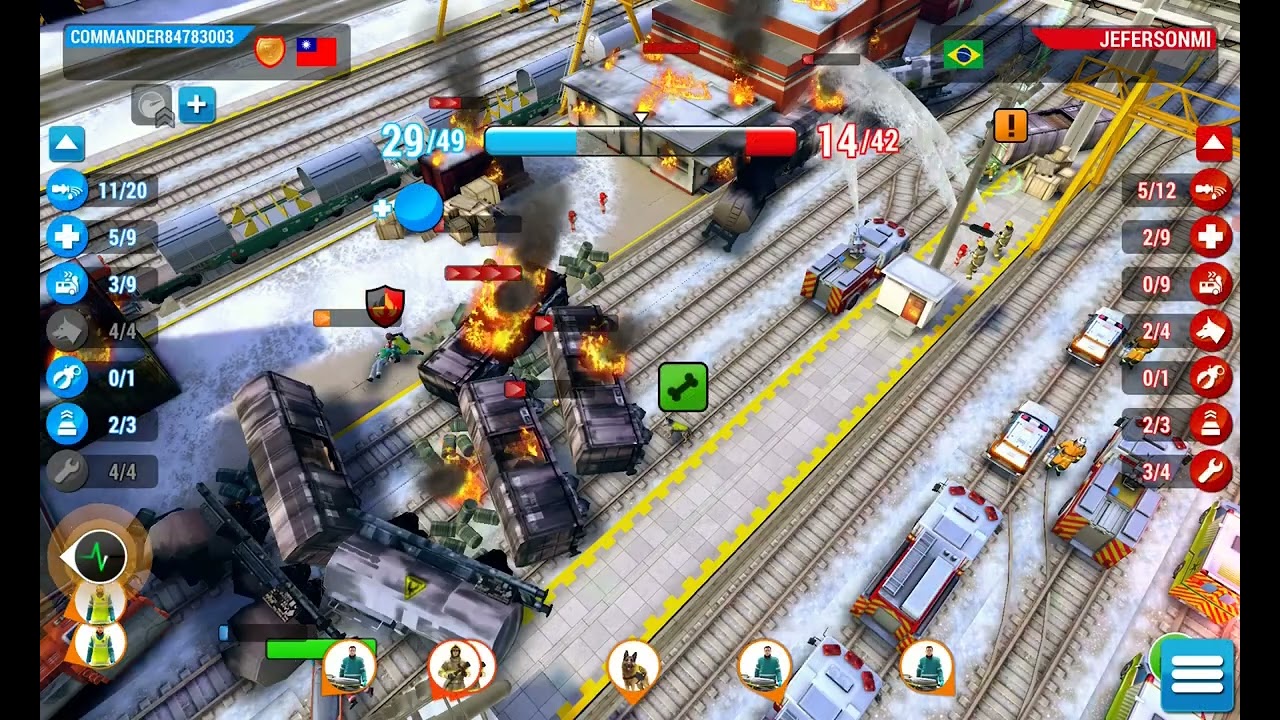 Emergency HQ, Hero Level 152, 1 vs 1 Mission, Train accident at the nuclear power plant