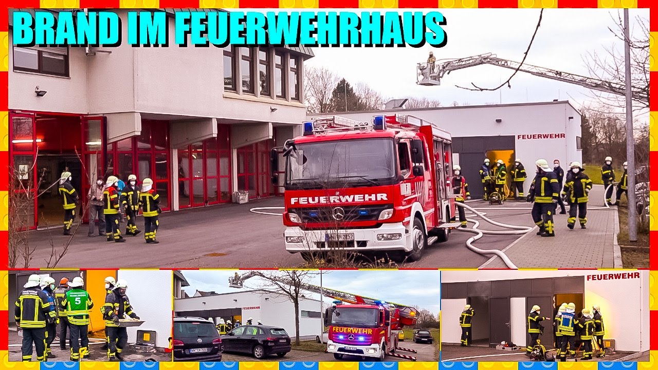 ⭕️ Brand im Feuerwehrhaus ⭕️ 🔥 Wehrleute löschen Feuer im eigenen Haus   🚒 Feuerwehr Waiblingen