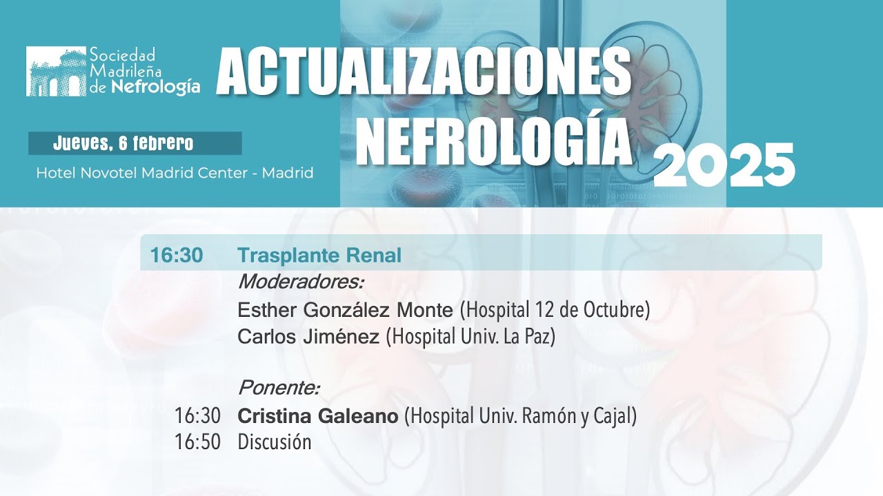 Actualizaciones Nefrología 2025: Trasplante Renal (C Galeano)