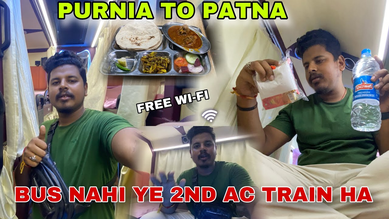 Bus Nahi Ye 2ND AC Train ha ye to🤑 Purnia To Patna Divya Bus service😍Full Luxury 🤑सब Free है 😍✅