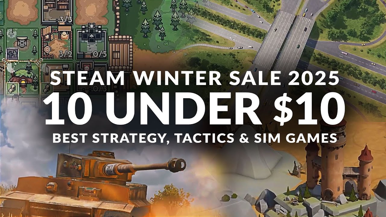 STEAM WINTER SALE 2025 - 10 UNDER $10 | Best Strategy, Sim & Management Games