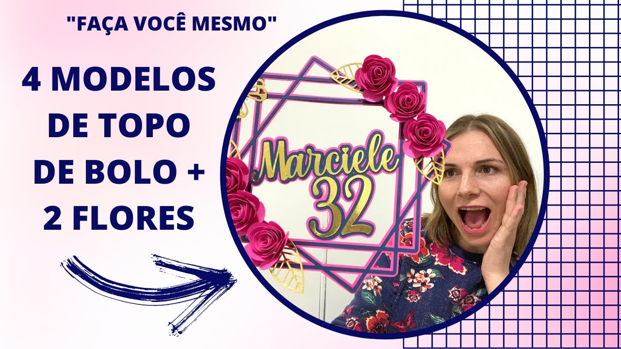 COMO FAZER PASSO A PASSO TOPO DE BOLO CIRCULAR OU QUADRADO COM FLORES NO SILHOUETTE STUDIO