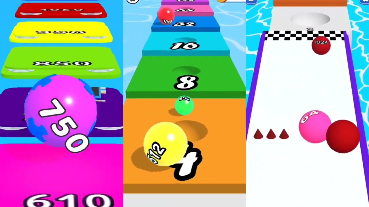 BALL RUN GAMES, BALL RUN 2048