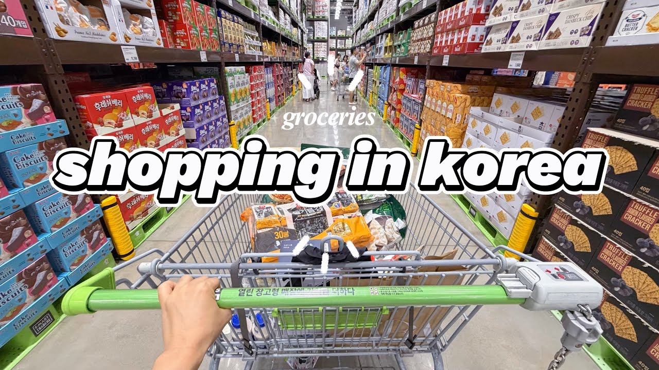 shopping in korea vlog 🇰🇷 grocery food haul with prices! 🍊 better than Costco?!