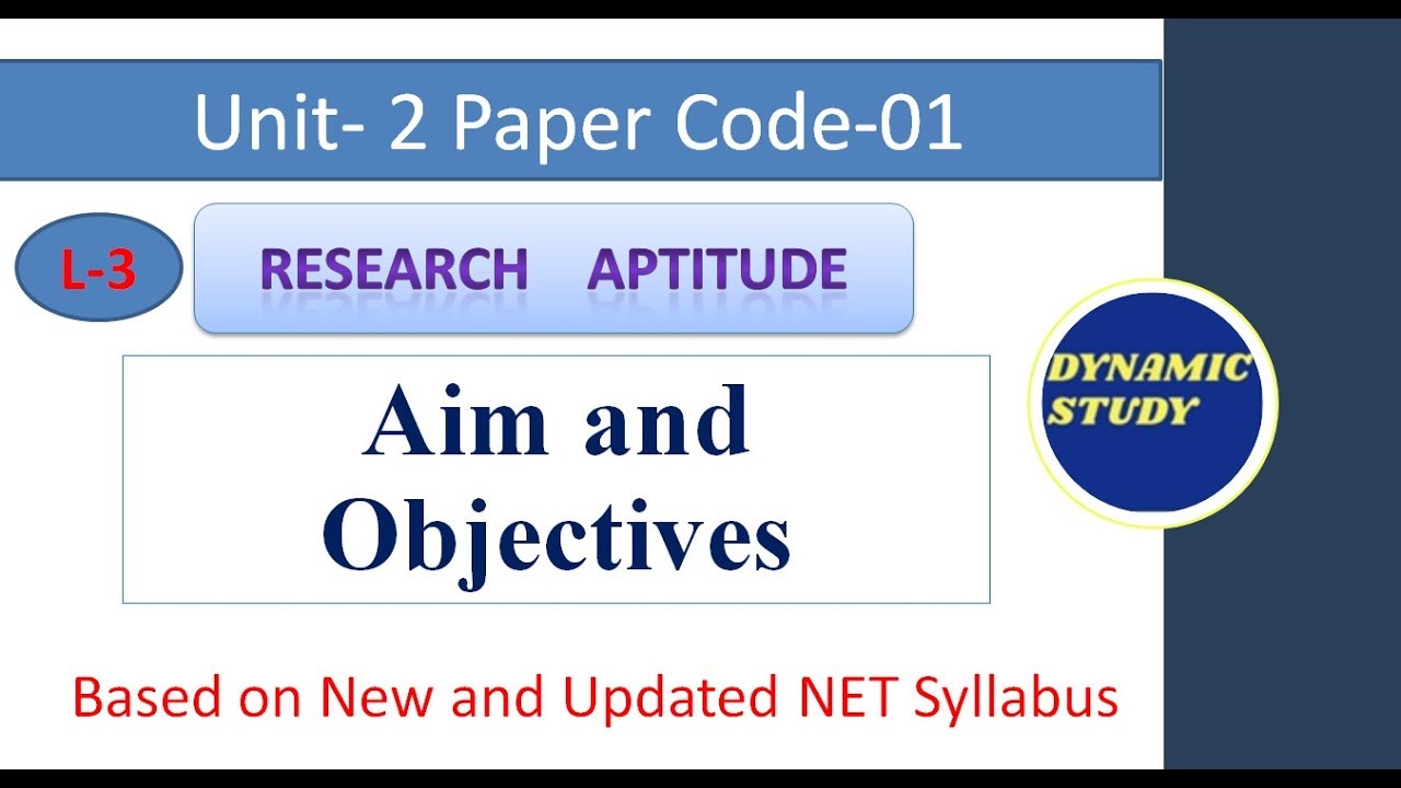 Aim and Objectives of Research Lesson-3