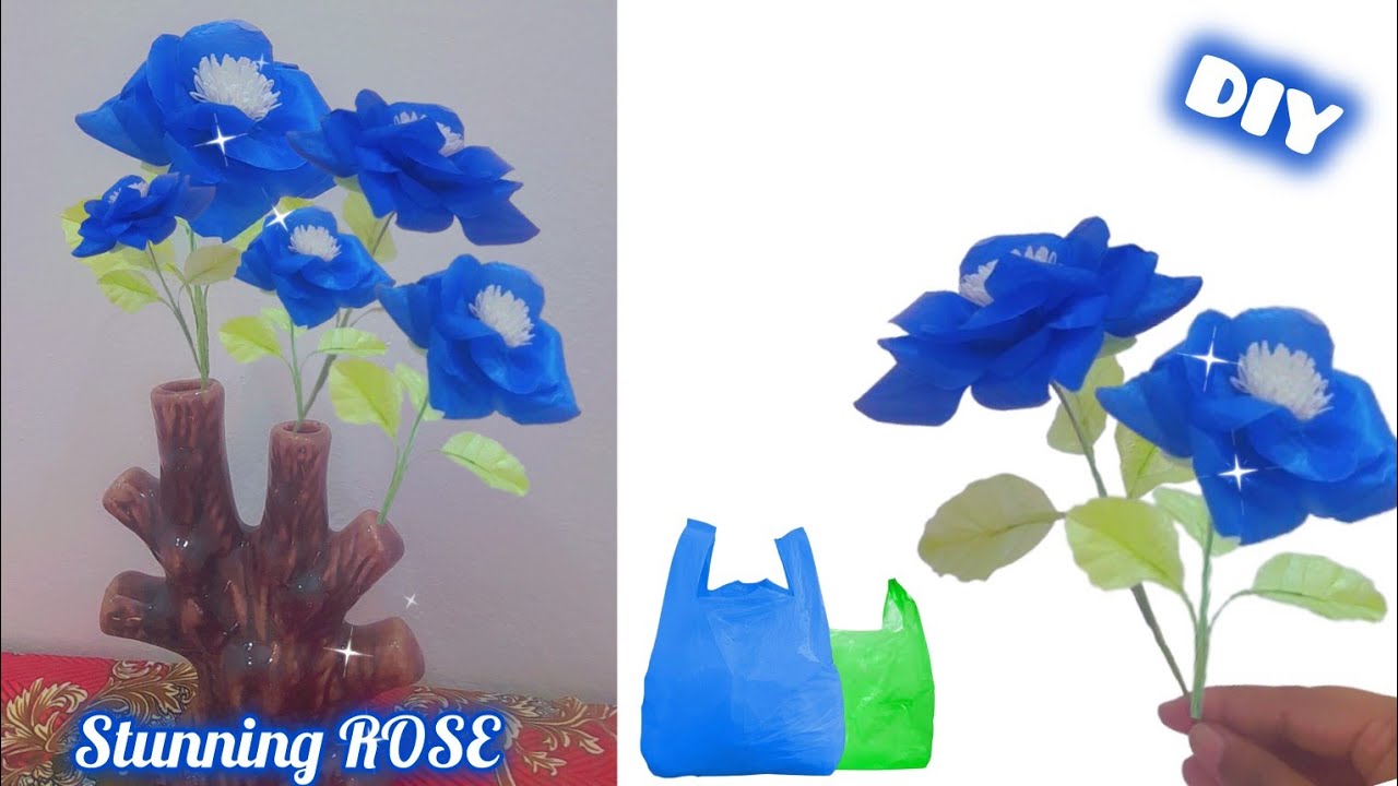 🌼Turn Plastic Bags into Stunning Flowers🌼 | Plastic Flower banane ka tarika | DIY
