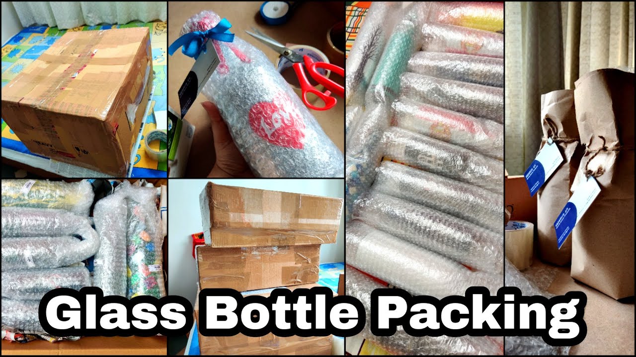 How To Pack Breakable Items - Glass Bottles for safe Shipping | Packing Online Orders for beginners