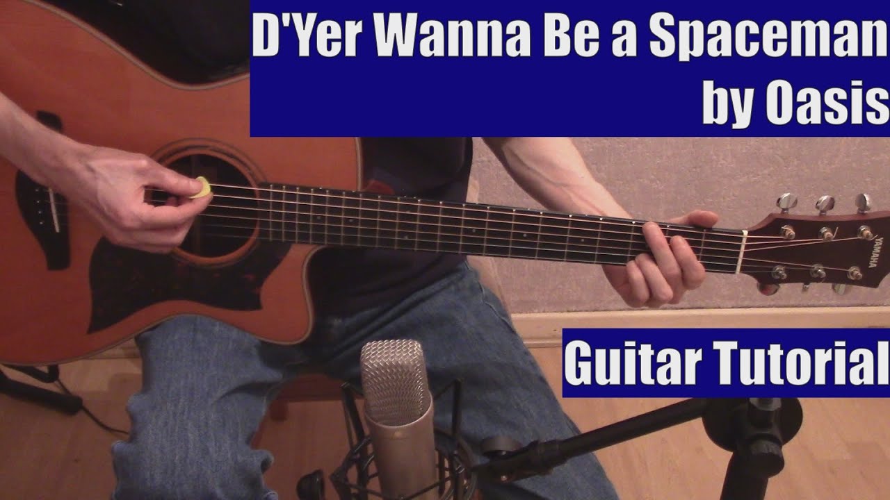 D'Yer Wanna Be a Spaceman? by Oasis (Guitar Tutorial with the Isolated Vocal Track by Oasis)