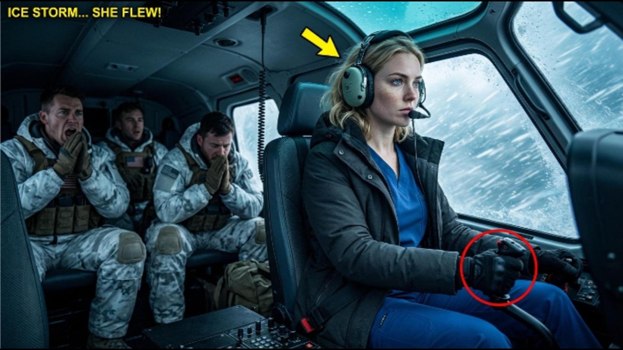“We’re Going to Die!” SEALs Screamed… Then the Rookie Nurse Flew Them Through the Ice Storm