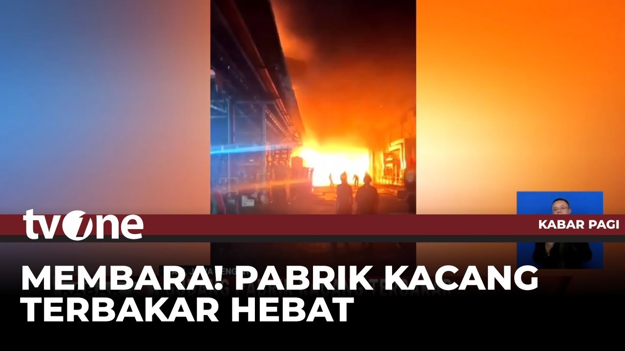 Asap Tebal Membubung Tinggi, Gudang Pabrik Kacang di Pati Kebakaran | Kabar Pagi