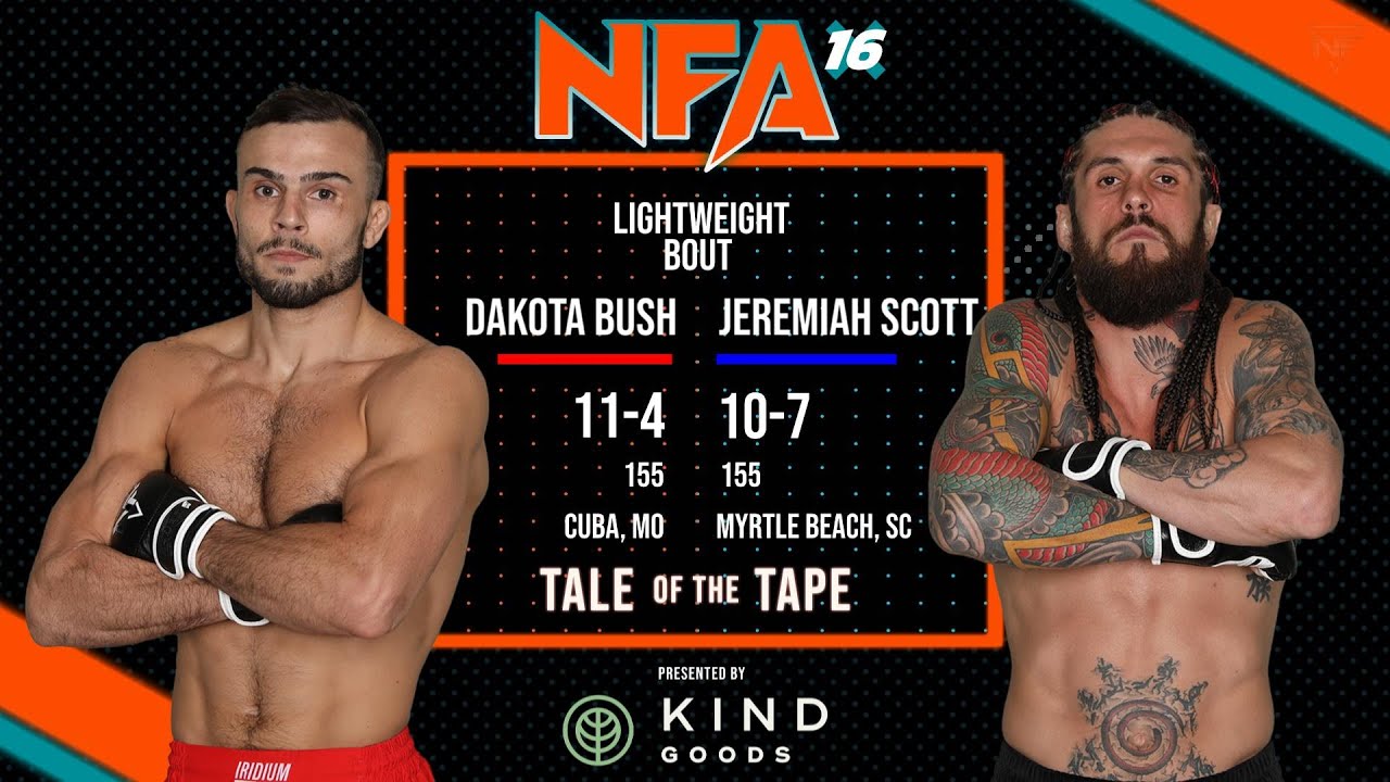 Nemesis 16 Professional Main Event bout Dakota Bush vs Jeremiah Scott