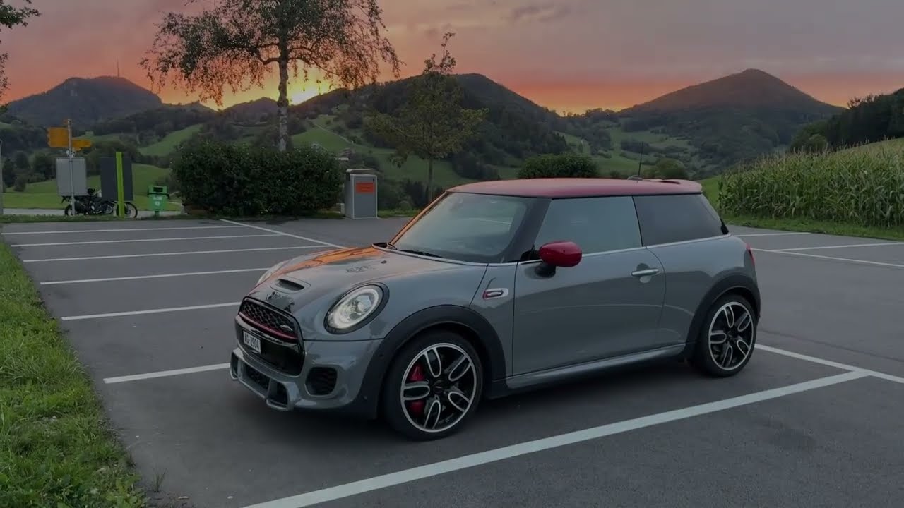 POV Black Forest night run in a 2021 Mini JCW