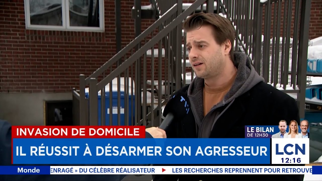 Invasion de domicile à Sainte-Julie: il réussit à désarmer son agresseur