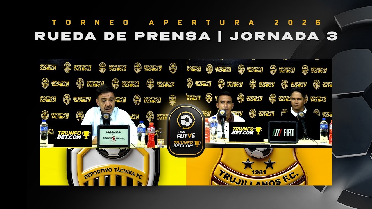 Rueda de prensa pospartido | Táchira - Trujillanos | Liga FUTVE Triunfobet