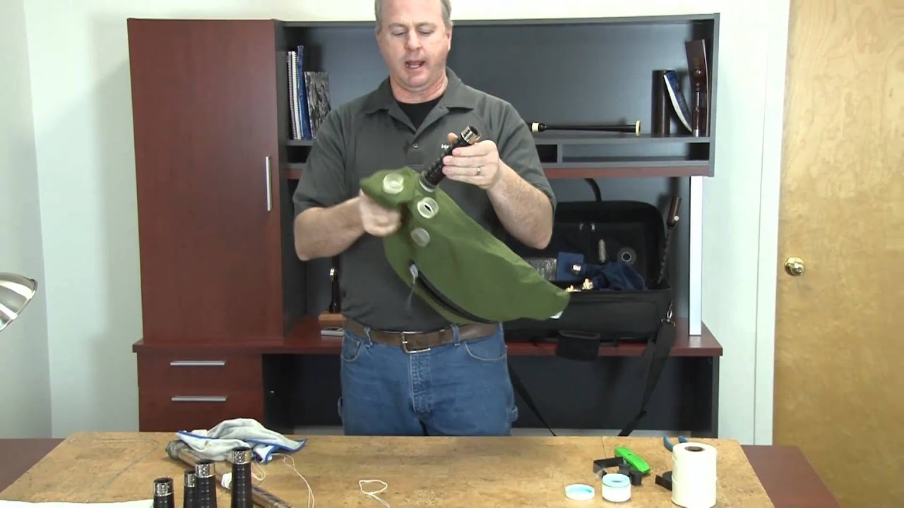 Tying in a Canmore Pipe Bag - Part 1 of 2