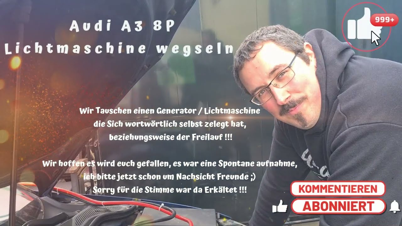 Audi A3 8P 2.0 TDI Lichtmaschine / Generator Getauscht