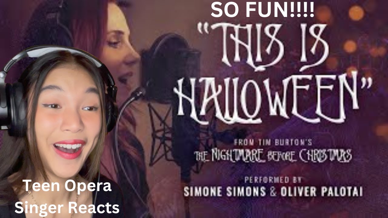 Teen Opera Singer Reacts To This is Halloween Cover by Oliver Palotai & Simone Simons