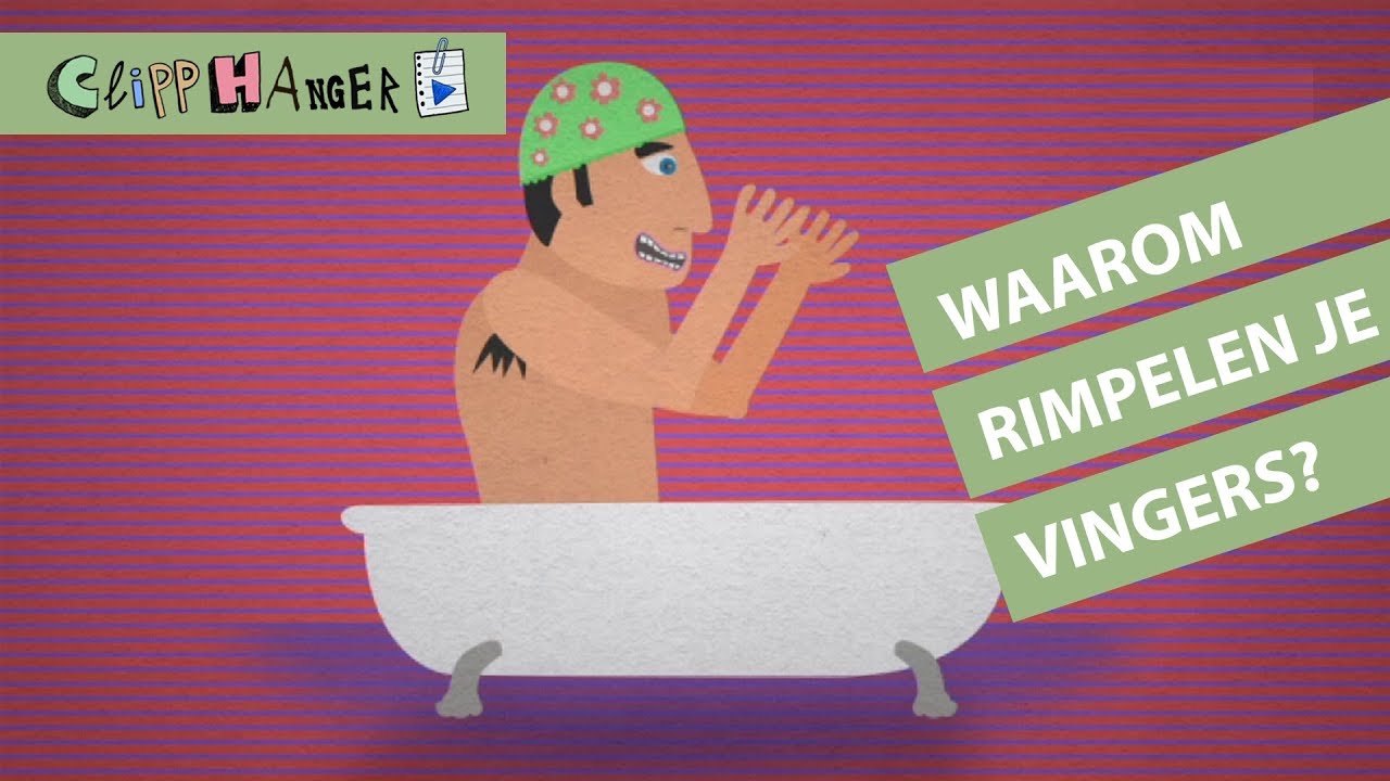 Waarom rimpelen onze vingers in bad?