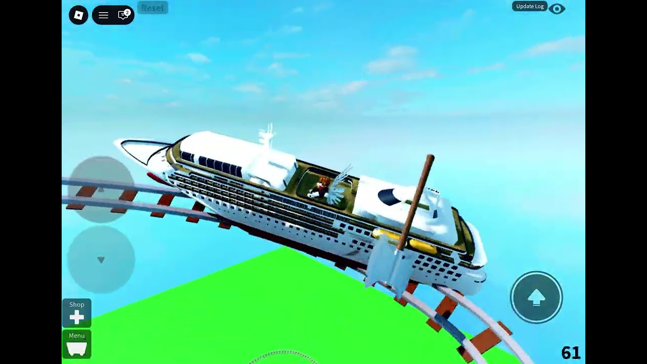 Create a cart ride | Vivaan drop the Cruise Ship 🚢 Off a high place (Roblox) 