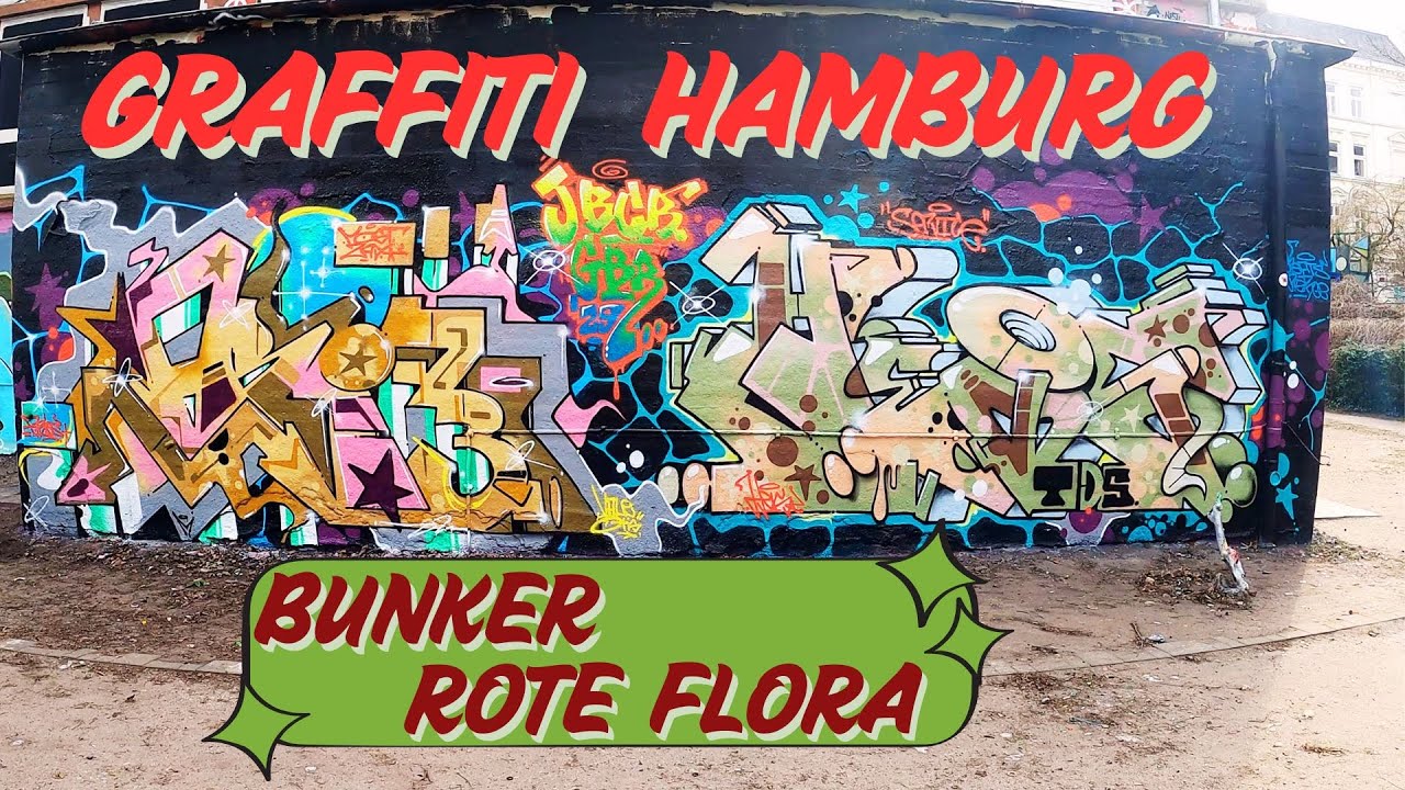 GRAFFITI HALL OF FAME/BUNKER IM FLORA PARK & SKATEPARK HAMBURG-STERNSCHANZE