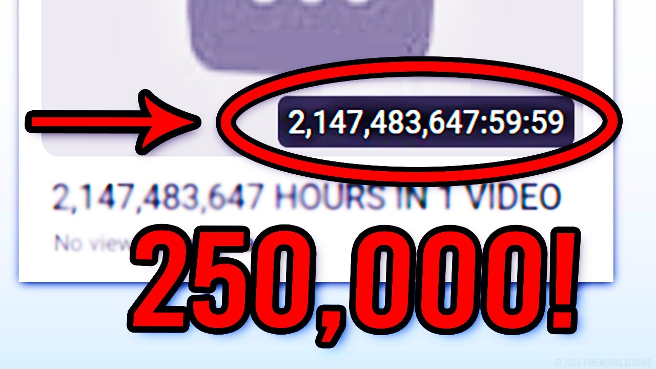 Это видео на YouTube длится 250 000 лет?